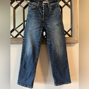 Levi’s Women’s ribcage straight ankle blue jeans 26